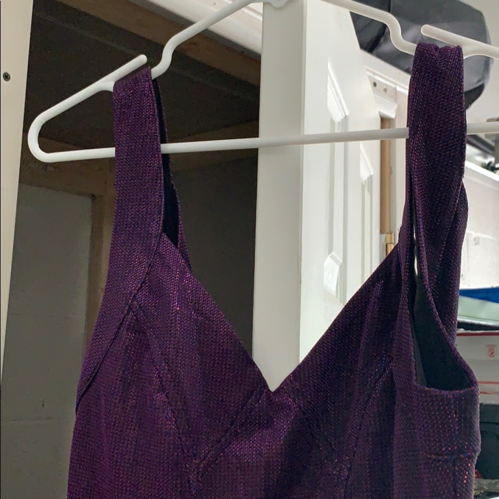 Black/Purple Shiny Dress